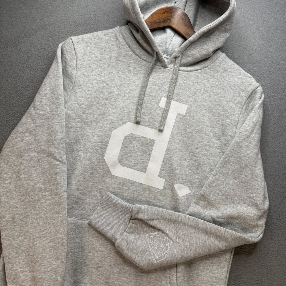Diamond Supply Co. Logo Hoodie Mens Small Heather Gray Cotton Blend Skate NWT